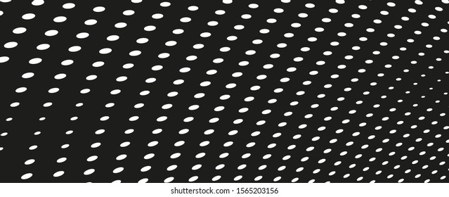 Abstract halftone. Chaotic monochrome texture