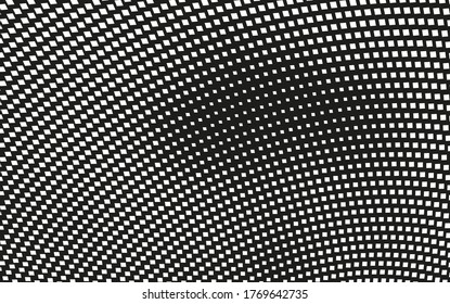 Abstract halftone. Chaotic monochrome texture