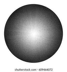 abstract halftone circle background. black design element