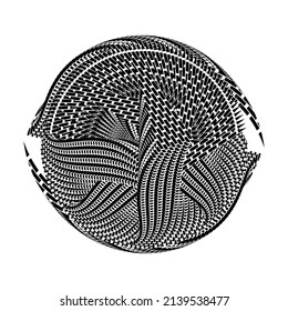 Abstract halftone circle background, creative geometric pattern, vector decorative element.