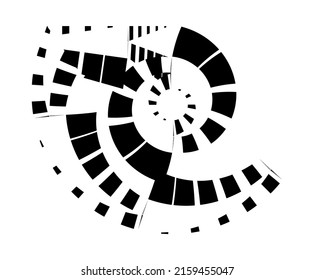 Abstract halftone circle background, creative geometric dynamic pattern, vector modern design composition.