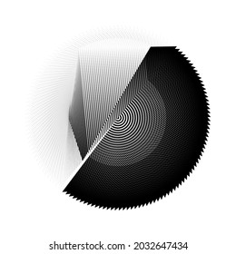 Abstract halftone circle background, geometric dynamic pattern, vector modern design element.