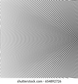 Abstract halftone circle background. Halftone lines vector. Black stripes on white background.