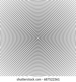 Abstract halftone circle background. Halftone lines vector. Black stripes on white background, retro style.