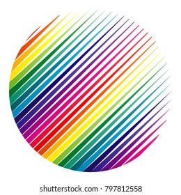 Abstract halftone circle colorful background. Creative geometric pattern. Vector modern design background.