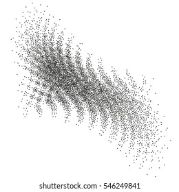 Abstract halftone circle design. 