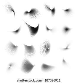 Abstract halftone circle design. And also includes EPS 10 vector