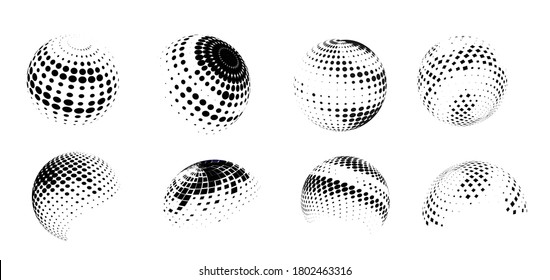 abstract halftone circle design, vector illustration.
