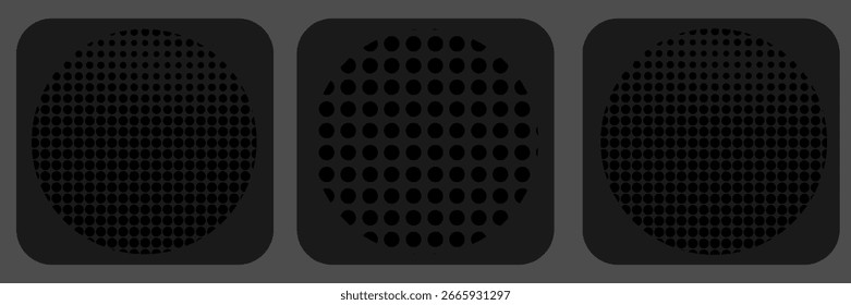Abstract Halftone circle, halftone dots, vector comic pattern,modern trendy design