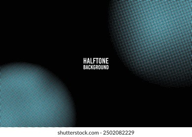 Abstract Halftone Circle Logo Design Element, vector illustration