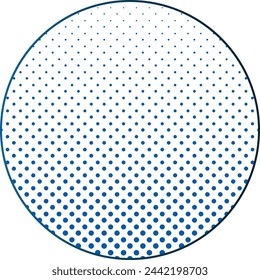 abstract halftone circle vector design 