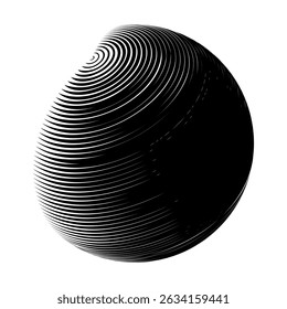 Abstrait demi-teintes cercles en or et noir 