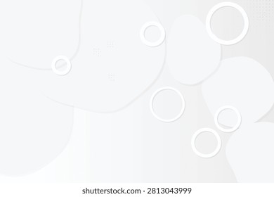 Abstract halftone circles on monochromatic gradient background, monochrome