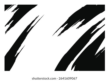 Abstract halftone claw background vector. Futuristic grunge pattern with sharp lines.