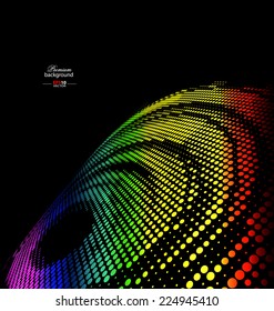 Abstract halftone colorful background for creative design tasks