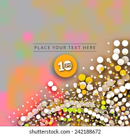 Abstract halftone with colorful gradients vector background.