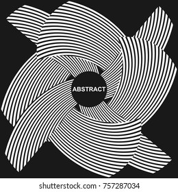 Abstract halftone creative geometric background. Modern design black and white background.