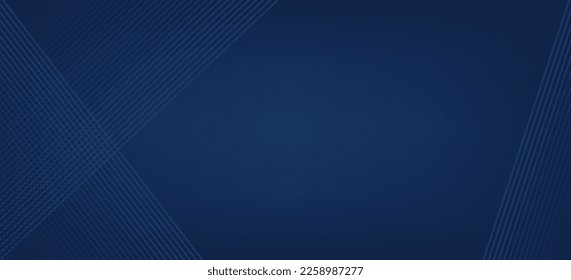 Abstract halftone dark blue striped horizontal background. Vector empty backdrop. Decoration web layout or poster, banner.