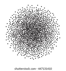 Abstract Halftone Design circle Elements, vector illustration, logo. EPS