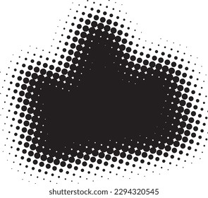 Abstract Halftone Design Crown Element
