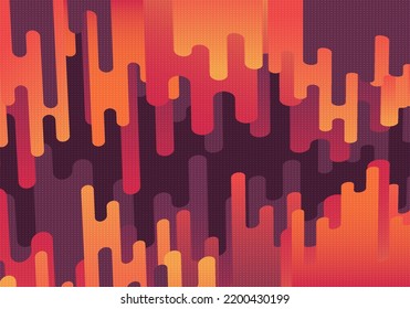 Resumen de diseño a medio tono decorativo con dibujos de doodle estilo de líneas redondeadas plantilla de decoración de estilo. Repetir el fondo de la ilustración de diseño de patrones de plantilla. Vector