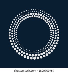 Abstract Halftone Design Element, Frame. Vector illustration.	