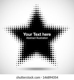 Abstract Halftone Design Element, vector illustration 