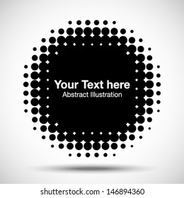 Abstract Halftone Design Element, vector illustration 