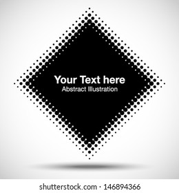 Abstract Halftone Design Element, vector illustration 