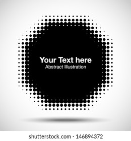 Abstract Halftone Design Element, vector illustration 