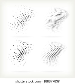 Abstract Halftone Design Element, vector illustration