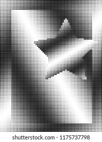 Abstract Halftone Design Vector Art Illustration