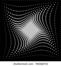 Abstract Halftone Design Vector Art Illustration