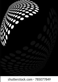 Abstract Halftone Design Vector Art Illustration