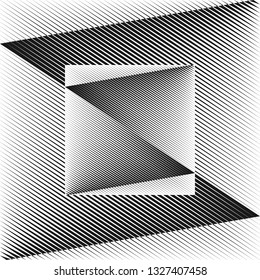 Abstract halftone diagonal lines background, trendy geometric pattern, vector modern design texture.