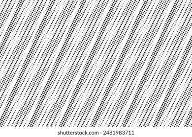  Abstrait texture en demi-teinte diagonale. Points carrés réguliers sur fond vert à mi-teinte. Fond d'écran en pointillés blanc et noir. Arrière-plan  Image vectorielle pixellisé rétro