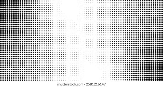 Abstract halftone dot gradient texture. Halftone noise stipple pointillism background. Dotwork gradient halftone pattern. Grain gradient texture background with dots. Abstract texture.