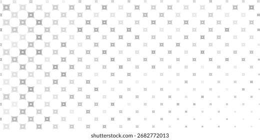 Abstract halftone dot pattern background with gradient effect. Modern monochrome dotted texture design for graphic projects, posters, wallpapers, and digital templates.