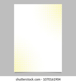 Abstract halftone dot pattern flyer template - vector brochure background graphic design
