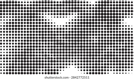abstract halftone dot pattern texture in black and white featuring gradient shapes and design elements for creative graphic art