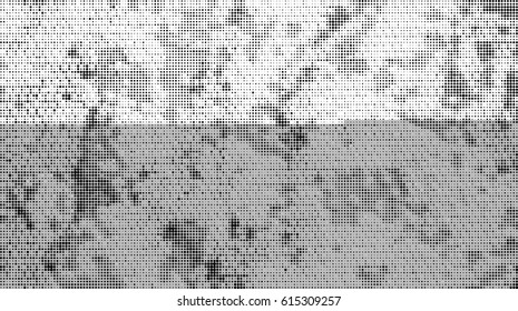 Abstract halftone doted background. Monochrome pattern with dot and circles.  Vector modern futuristic texture for posters, sites, business cards, postcards, interior design, labels and stickers.