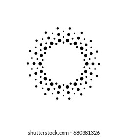 Abstract halftone doted vector. 