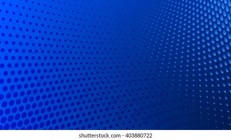 Abstract halftone dots background in blue colors
