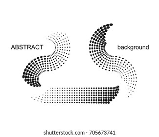 Abstract halftone dots background. Creative geometric pattern.