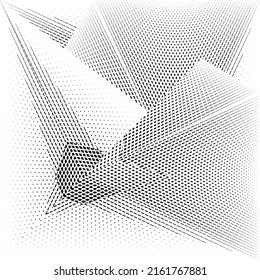 Resumen de fondo de puntos de medio tono, patrón dinámico geométrico, textura de diseño moderno vectorial.