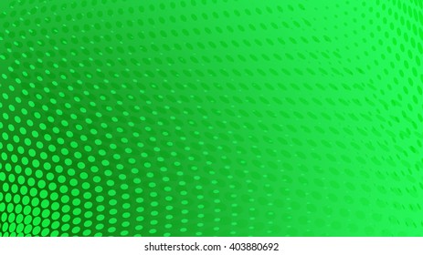 Abstract halftone dots background in green colors
