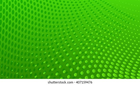 Abstract halftone dots background in green colors