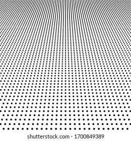 fondo abstracto de puntos de medio tono. ilustración con efecto de perspectiva