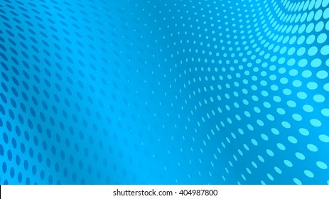 Abstract halftone dots background in light blue colors