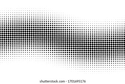 Abstract halftone dots background, halftone dots pattern, modern stylish texture, black and white vector illustration.